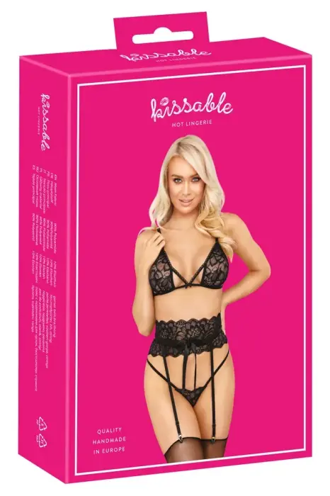 kissable pitsist pesukomplekt – must – S/M Photo
