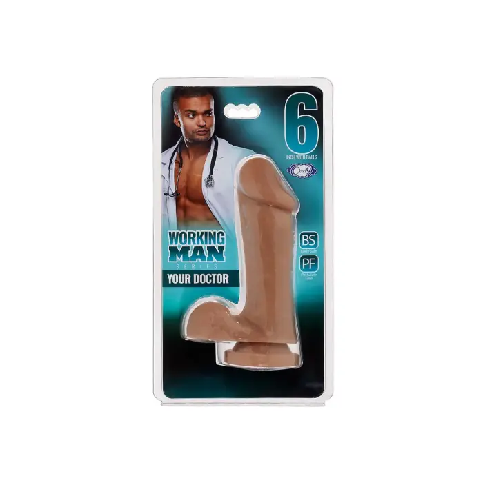 Working Man - Your Doctor realistlik dildo munandite ja iminapaga – 15 cm (6″)