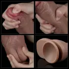LoveToy Dual Layered Platinum Silicone Cock – reālistisks divslāņu dildo – silikons – 26,7 cm — Foto 19