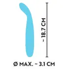 Cuties Mini Vibrator – 19 cm (7.5″) – Blue — Photo 8