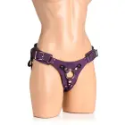 Bodice Deluxe ādas korsetes siksna – violeta – M — Foto 4