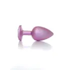 Plug-Jewellery Pērļu rozā anālais spraudnis – L – 9 cm – Caurspīdīgs — Foto 2