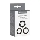 Me You Us Easy Squeeze Cock Ring Set – Black — Photo 1