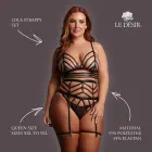 Lola Strappy Set – Queen Size – Black — Photo 4