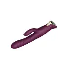 Mose кролик-вибратор с функцией толчков и подогревом – 25.8 cm (10.2″) – фиолетовый — Фото 5