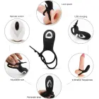 Regulējams dubultais dzimumlocekļa gredzens ar tālvadības pulti Foto 8