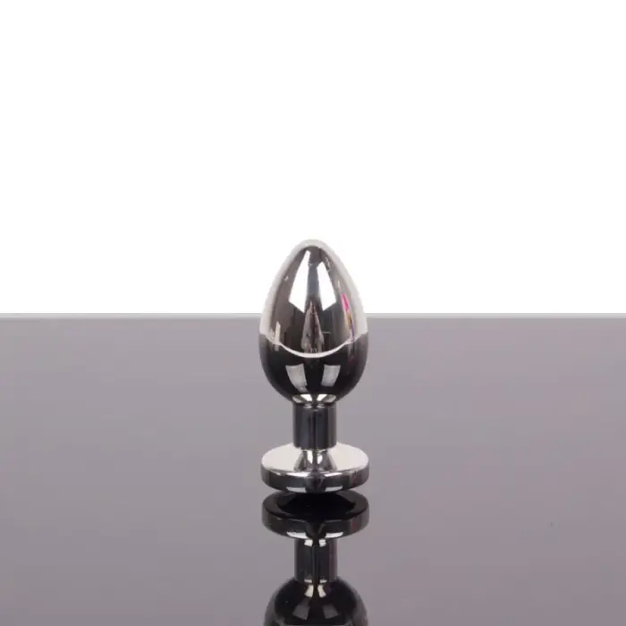 Kiotos Стальная ювелирная анальная пробка – M – 8 cm (3.1″) – Черная