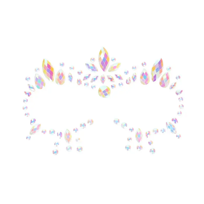 Ķermeņa rotaslietu uzlīmes – Seja – Spīd tumsā Foto 4