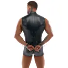 Svenjoyment Bondage bodijs ar aprocēm – melns – L Foto 6