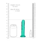 Taisns reālistisks dildo ar piesūcekni – 15.5 cm (6.1″) – Caurspīdīgs Foto 4