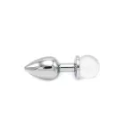 Anālais spraudnis ar caurspīdīgu lodveida dārgakmeni – 8.8 cm (3.5″) — Foto 4