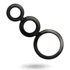 Addicted Toys Rings Set Smoked – 3-Piece Anatomical Silicone System — Photo 3