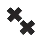 Boundless 2 Nipple Cover Set – Cross – Black Photo