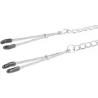 Darkness Adjustable Stainless Metal Nipple Clamps with Chain – Silver — Photo 2