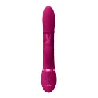 VIVE High Class G taško triušio vibratorius su žiedais – 24.2 cm (9.5″) – rožinis — Nuotrauka 11