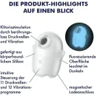 Satisfyer Glowing Ghost klitora stimulators – spīd tumsā — Foto 3