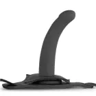 Bended strap-on dildo – 13.5 cm (5.3″) – melns — Foto 3