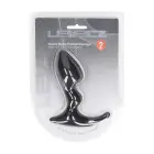 Double Ripple Prostate Massager – 19 cm – Black — Photo 1