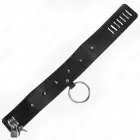 KINK regulējama apkakle ar sudraba kniedēm un ķēdīti 65 cm, melna, 36-43 cm — Foto 7