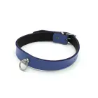 Leather Collar Mini O-Ring – Blue — Photo 1