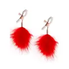 Bound regulējamas krūšu galu skavas – sarkanas Foto 1