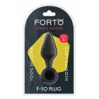 FORTO F-10 silikoonist anaaltapp tõmmerõngaga – S – Must — Foto 1