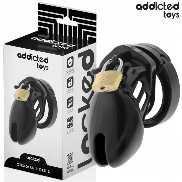 Addicted Toys Obsidian Hold Secure система целомудрия, размер S – черный