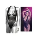 Radiance Deep V Bodysuit – Black – One Size — Photo 2