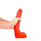 All Red reālistisks dildo ar sēkliniekiem – 18–20 cm (7-8″) — Foto 5