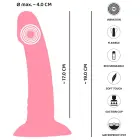 Heart Guy Pink vibrators – 19 cm (7.5″) – rozā Foto 11