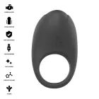 Intense Merlotte Vibrating Silicone Ring – Black — Photo 10