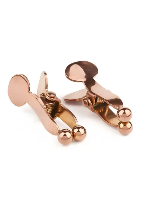Mr. Steel Balls Pincher Nipple Clamps – Rose Gold