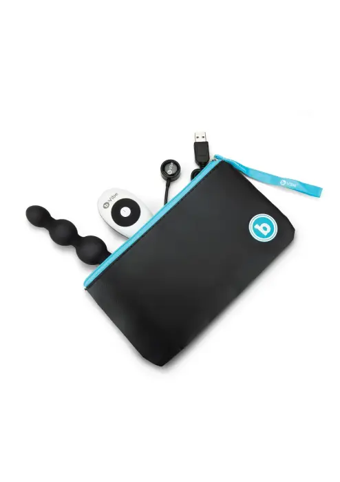 B-Vibe Triplet Anal Beads – Medium – Black Photo