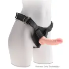 King Cock Plus divslāņu dildo ar sēkliniekiem un piesūcekni – 24 cm (9.5″) – miesas krāsa — Foto 6