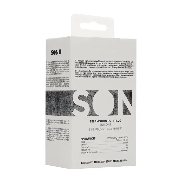 No.91 - Savaizplūstošs analinis kištukas – 9.5 cm (3.7″) – Juodas Photo