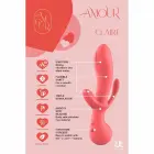 AMOUR Claire – triple stimulation vibe – dual motor, flexible – 22 cm – pink — Photo 5