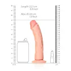 Izliekts reālistisks dildo ar piesūcekni – 20.5 cm (8″) – Miesas krāsa — Foto 5