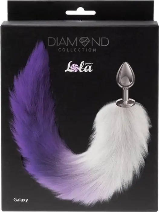 Анальная пробка Diamond Galaxy Purple Фото num