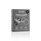 Stymulator Metal Nipple Clamps with Ring – Silver — Photo 1
