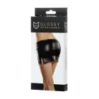 Spīdīga Wetlook svārki CAMREN – melni – S Foto 4