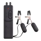 FFS Adjustable Vibrating Nipple Clamps with Remote Control, Silver-Black — Photo 2