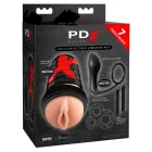 PDX Elite Vibrating System Set 7-in-1 with Stimulation Accessories — Photo 1