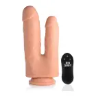 Double Shot skysto silikono dvipusis vibruojantis dildo – 20.5 cm (8″) — Nuotrauka 1