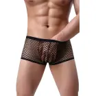 Paris Hollywood Men's Fishnet Boxer Shorts – Black – S/M — Photo 1