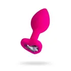 ToDo Anal Plug Diamond Heart – 7 cm – Rozā Foto 1