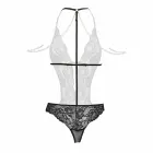 Christine Mea – open lace body with removable pearl necklaces – open crotch – black – M/L — Photo 5