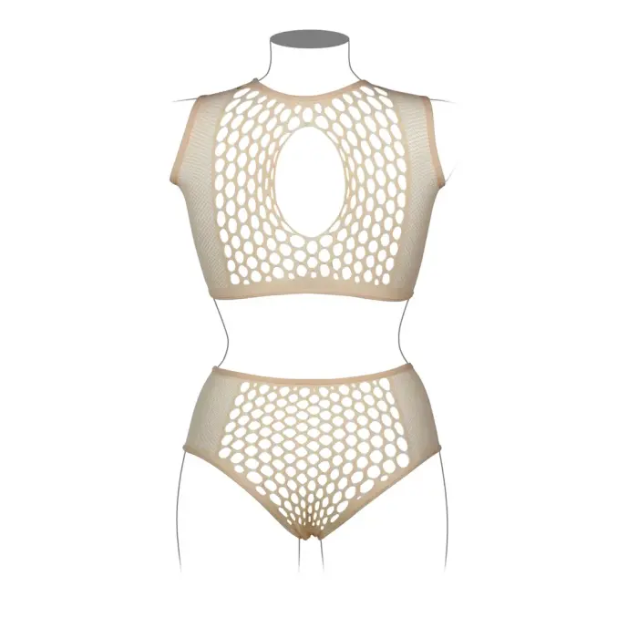 Duo Net Key-Hole Bra Set - Queen Size Photo