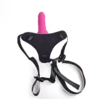 Adjustable Strap-On Dildo – 14 cm (5.5″) – Pink — Photo 5