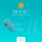 Cala Azul Blanca Vibrating Intimate Plug – 13 cm (5.1″) – White — Photo 3