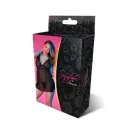 Magic Silk Exposed babydoll naktskrekls ar stringiem – melns – S Foto 1